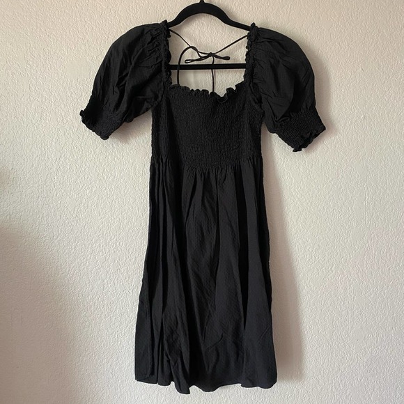 Hill House Home The Athena Nap Dress Black Small - Picture 2 of 6